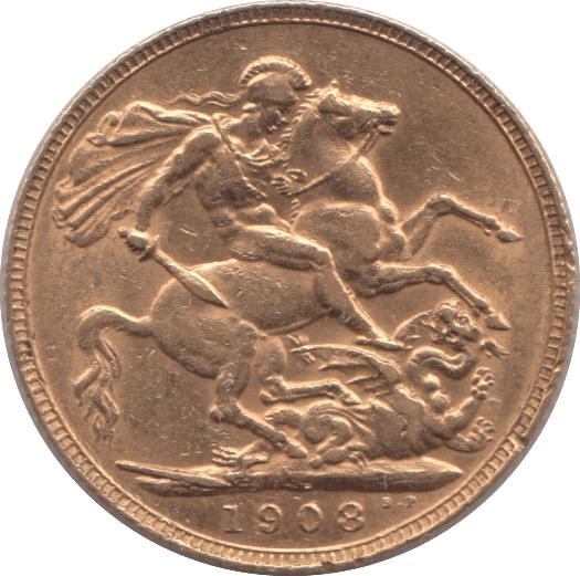 1908 GOLD SOVEREIGN ( EF ) - SOVEREIGN - Cambridgeshire Coins