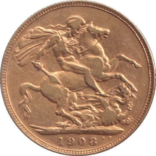 1908 GOLD SOVEREIGN ( FINE ) - SOVEREIGN - Cambridgeshire Coins