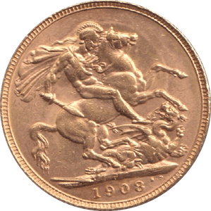 1908 GOLD SOVEREIGN ( UNC ) PERTH MINT - SOVEREIGN - Cambridgeshire Coins