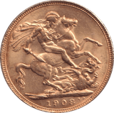 1908 GOLD SOVEREIGN ( UNC ) - SOVEREIGN - Cambridgeshire Coins
