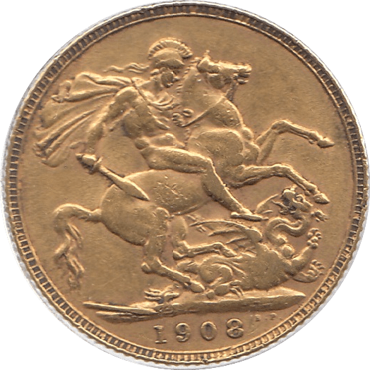 1908 GOLD SOVEREIGN ( VF ) - SOVEREIGN - Cambridgeshire Coins