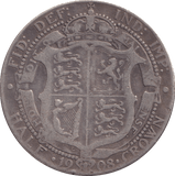 1908 HALFCROWN ( F ) - HALFCROWN - Cambridgeshire Coins
