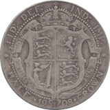 1908 HALFCROWN ( FINE ) - HALFCROWN - Cambridgeshire Coins
