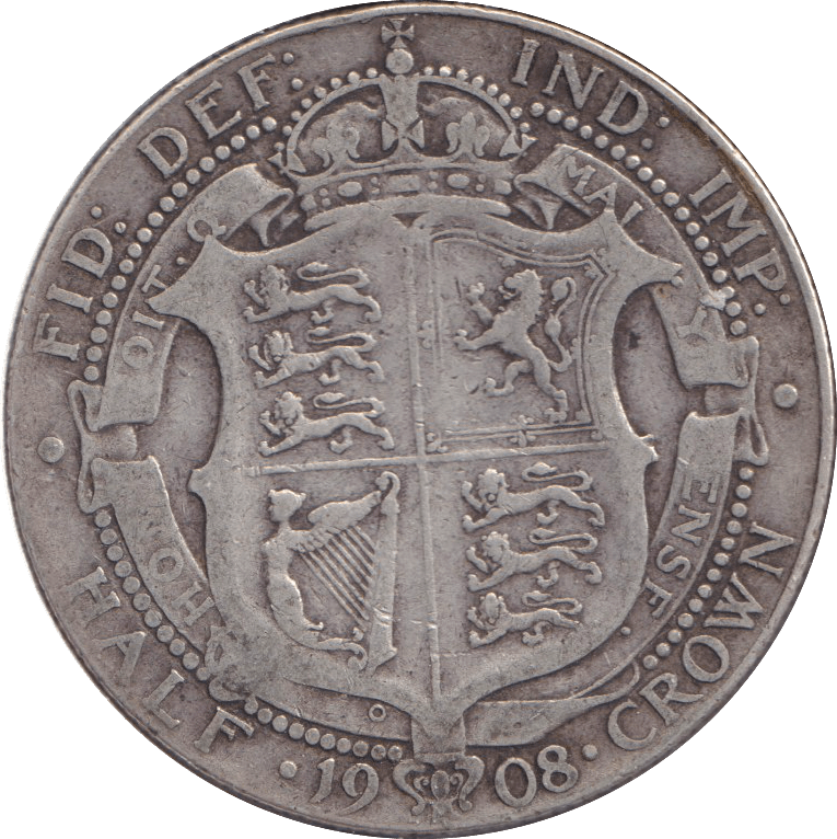 1908 HALFCROWN ( FINE ) - HALFCROWN - Cambridgeshire Coins