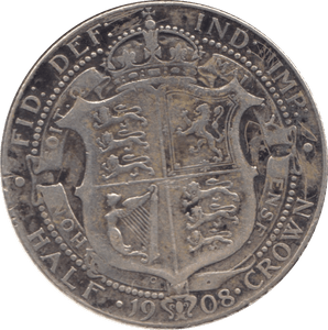 1908 HALFCROWN ( FINE ) - HALFCROWN - Cambridgeshire Coins