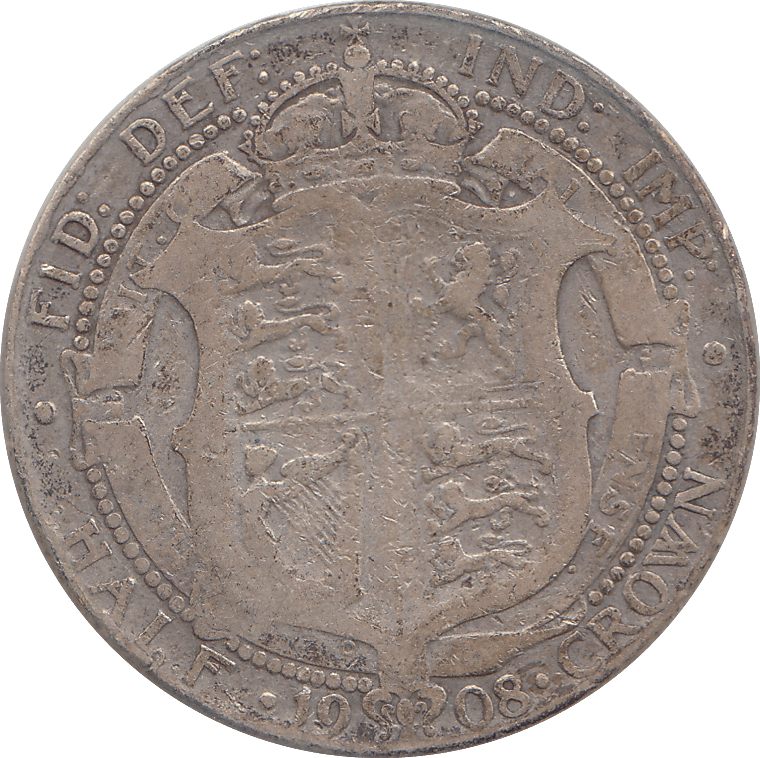 1908 HALFCROWN ( FINE ) - HALFCROWN - Cambridgeshire Coins