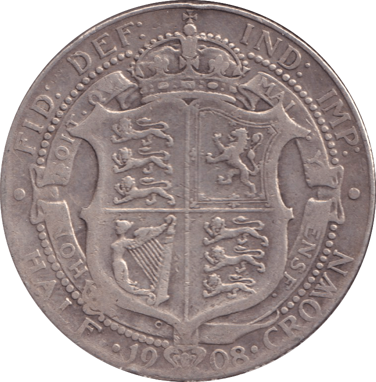1908 HALFCROWN ( FINE ) - HALFCROWN - Cambridgeshire Coins