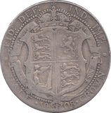 1908 HALFCROWN ( FINE ) - HALFCROWN - Cambridgeshire Coins