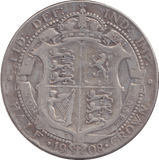 1908 HALFCROWN ( FINE ) - HALFCROWN - Cambridgeshire Coins