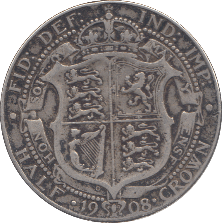 1908 HALFCROWN ( FINE ) - HALFCROWN - Cambridgeshire Coins