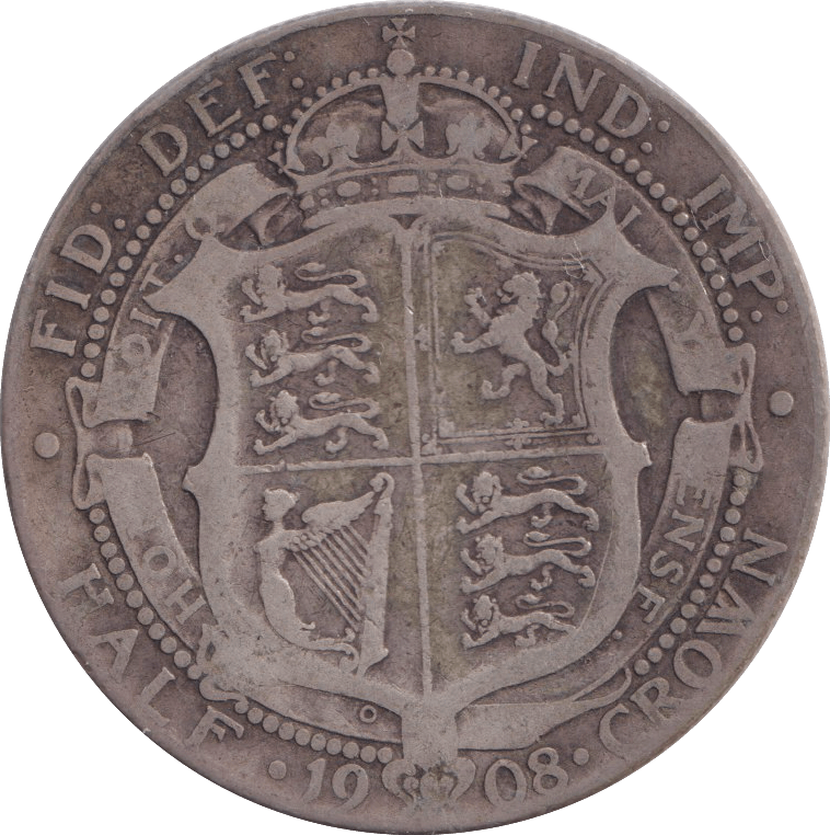 1908 HALFCROWN ( FINE ) - HALFCROWN - Cambridgeshire Coins