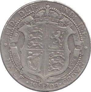 1908 HALFCROWN ( FINE ) - WORLD COINS - Cambridgeshire Coins