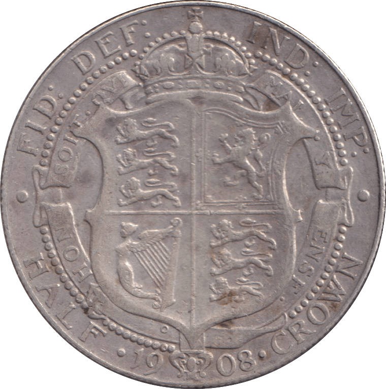 1908 HALFCROWN ( FINE ) - WORLD COINS - Cambridgeshire Coins
