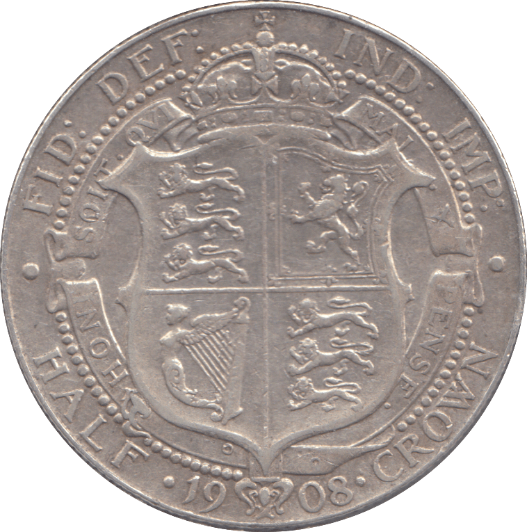 1908 HALFCROWN ( GF ) - HALFCROWN - Cambridgeshire Coins