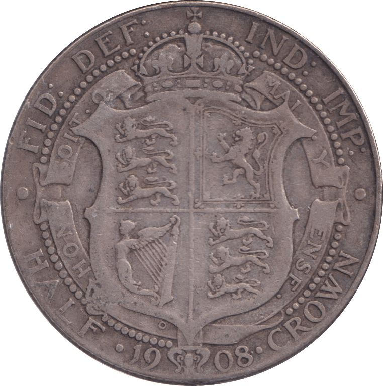 1908 HALFCROWN ( GF ) - HALFCROWN - Cambridgeshire Coins