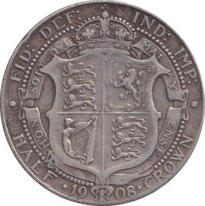 1908 HALFCROWN ( GF ) - HALFCROWN - Cambridgeshire Coins