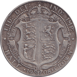 1908 HALFCROWN ( GF ) - HALFCROWN - Cambridgeshire Coins
