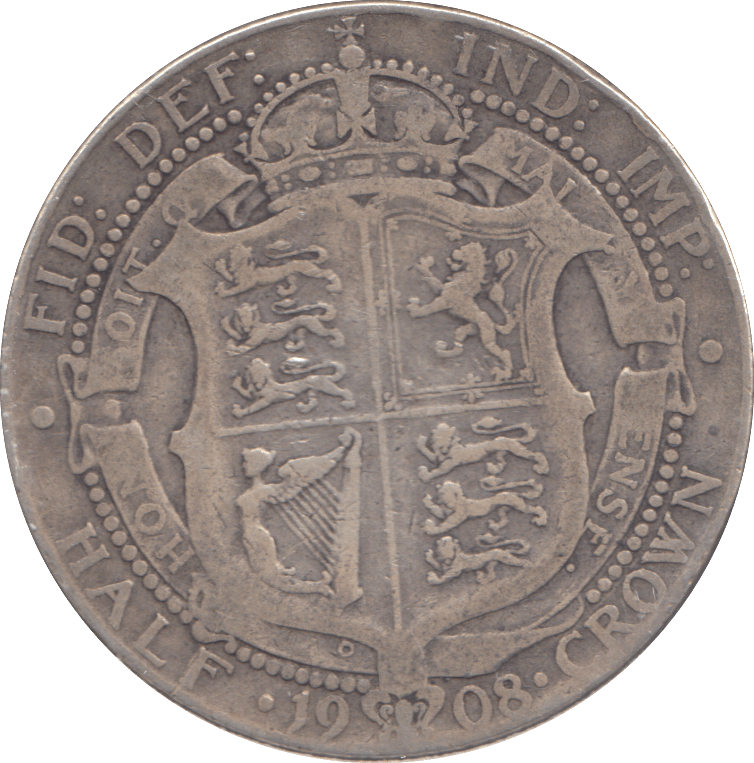 1908 HALFCROWN ( GF ) - HALFCROWN - Cambridgeshire Coins