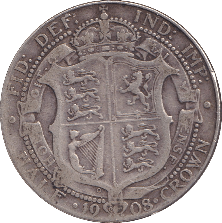 1908 HALFCROWN ( GF ) - HALFCROWN - Cambridgeshire Coins