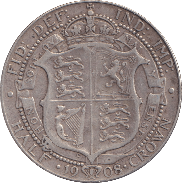 1908 HALFCROWN ( GF ) - WORLD COINS - Cambridgeshire Coins