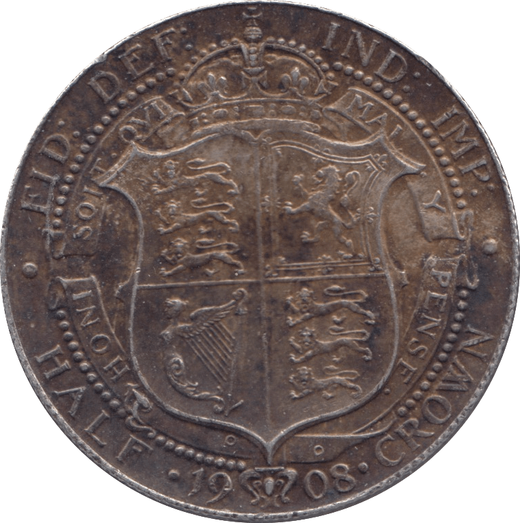 1908 HALFCROWN ( GVF ) - HALFCROWN - Cambridgeshire Coins