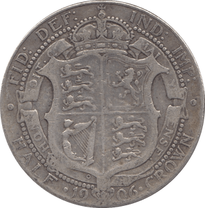 1908 HALFCROWN ( NF ) - HALFCROWN - Cambridgeshire Coins