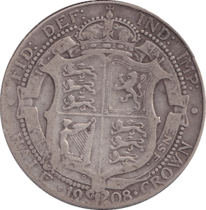1908 HALFCROWN ( NF ) - Halfcrown - Cambridgeshire Coins