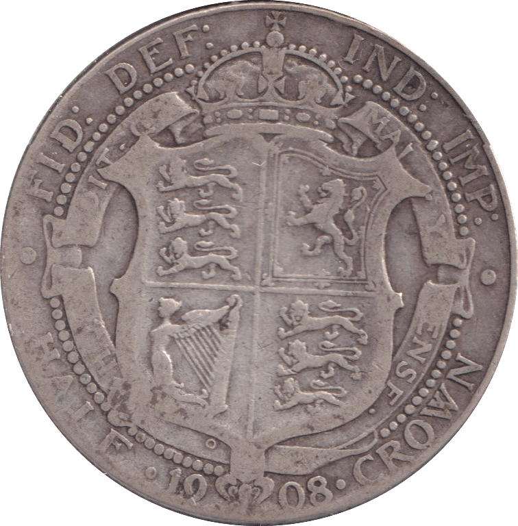 1908 HALFCROWN ( NF ) - Halfcrown - Cambridgeshire Coins