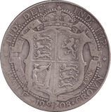 1908 HALFCROWN ( NF ) - Halfcrown - Cambridgeshire Coins