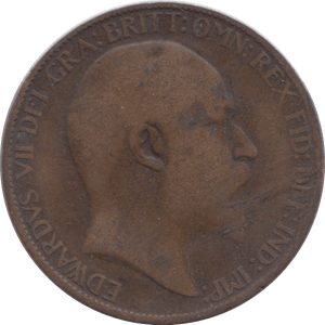 1908 HALFPENNY ( FINE ) - Halfpenny - Cambridgeshire Coins