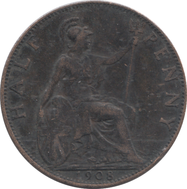 1908 HALFPENNY ( GF ) - HALFPENNY - Cambridgeshire Coins