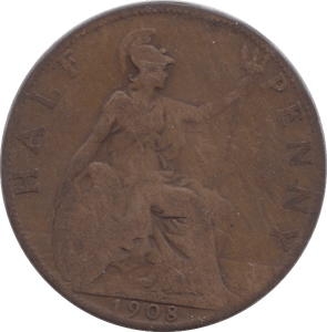 1908 HALFPENNY - Halfpenny - Cambridgeshire Coins
