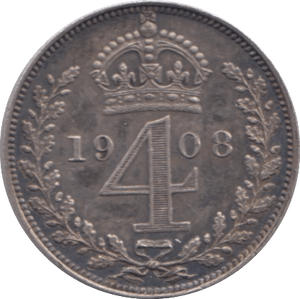 1908 MAUNDY FOURPENCE ( EF ) - Fourpence - Cambridgeshire Coins
