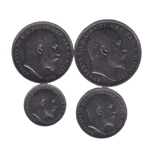 1908 MAUNDY SET EDWARD VII - Maundy Set - Cambridgeshire Coins