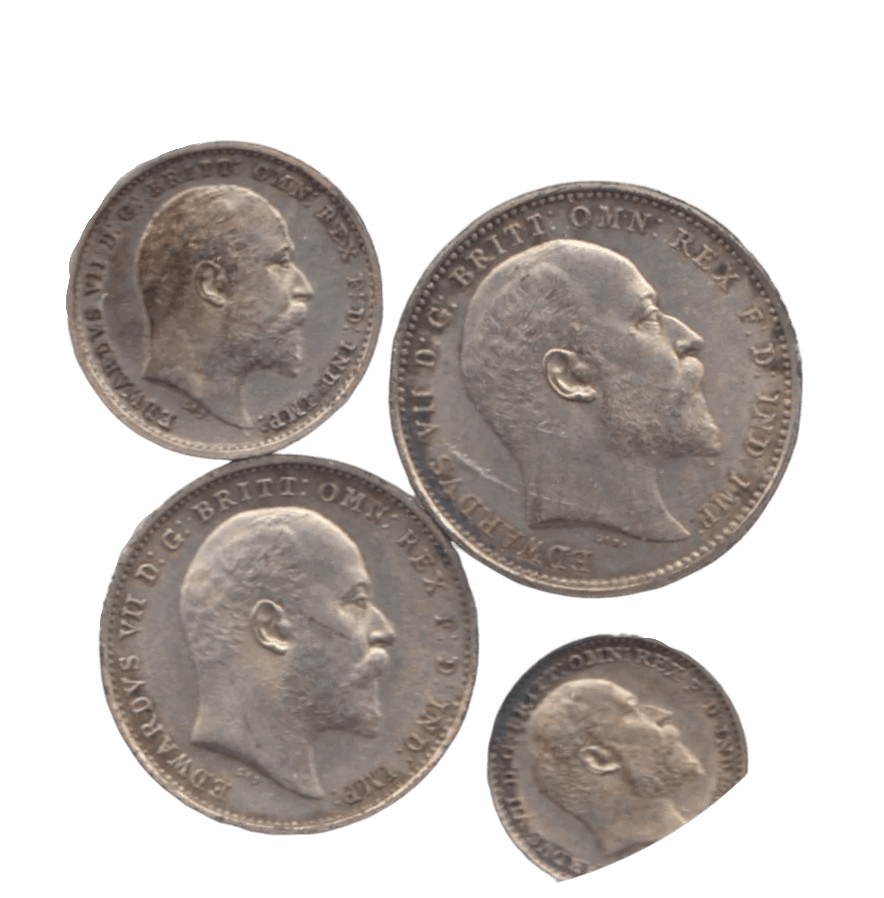 1908 MAUNDY SET ( UNC ) - Maundy Set - Cambridgeshire Coins