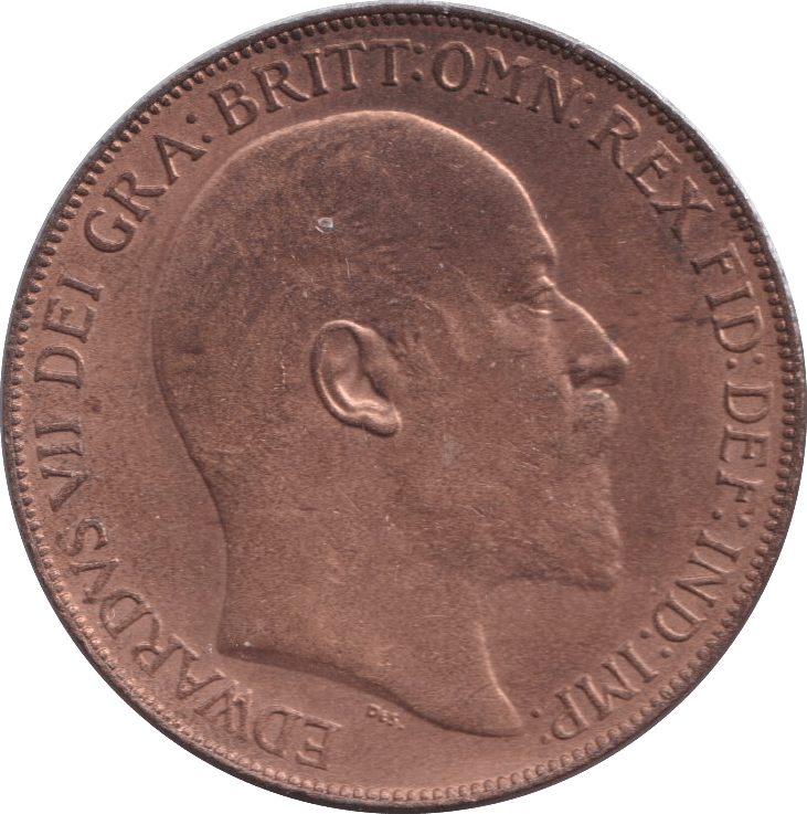 1908 PENNY ( AUNC ) - PENNY - Cambridgeshire Coins