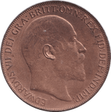 1908 PENNY ( AUNC ) - PENNY - Cambridgeshire Coins