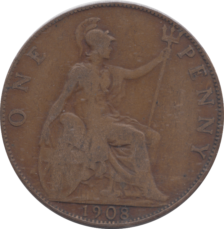 1908 PENNY ( FINE ) - PENNY - Cambridgeshire Coins