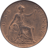 1908 PENNY ( UNC ) - PENNY - Cambridgeshire Coins