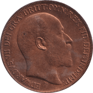 1908 PENNY ( UNC ) - PENNY - Cambridgeshire Coins