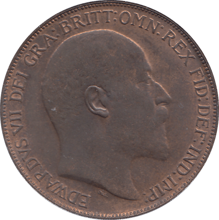 1908 PENNY ( UNC ) - PENNY - Cambridgeshire Coins