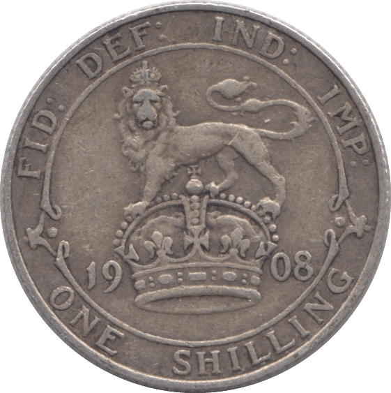 1908 SHILLING ( FINE ) - Shilling - Cambridgeshire Coins