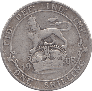 1908 SHILLING ( FINE ) - Shilling - Cambridgeshire Coins