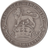 1908 SHILLING ( FINE ) - Shilling - Cambridgeshire Coins