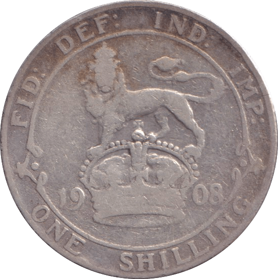 1908 SHILLING ( FINE ) - SHILLING - Cambridgeshire Coins