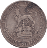 1908 SHILLING ( GF ) 1 - SHILLING - Cambridgeshire Coins