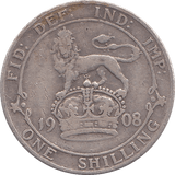 1908 SHILLING ( GF ) - Shilling - Cambridgeshire Coins