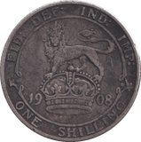 1908 SHILLING ( NF ) - SHILLING - Cambridgeshire Coins