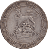 1908 SHILLING ( VF ) - SHILLING - Cambridgeshire Coins