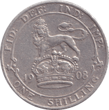 1908 SHILLING ( VF ) - SHILLING - Cambridgeshire Coins
